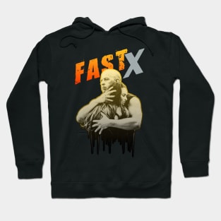 FAST X vin diesel fan works graphic design by ironpalette ( Fast 10 ) Hoodie